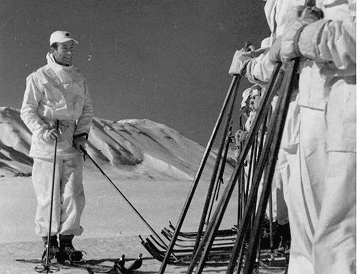 Riddell at the Middle East Ski and Mountaineering School at the Cedars of Lebanon above Beirut.